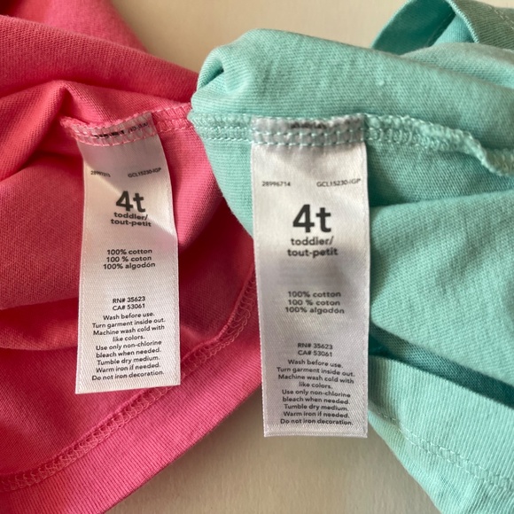 Lot of 3 Long Sleeve Shirts Tops Girls Size 4T Carters - Picture 5 of 9